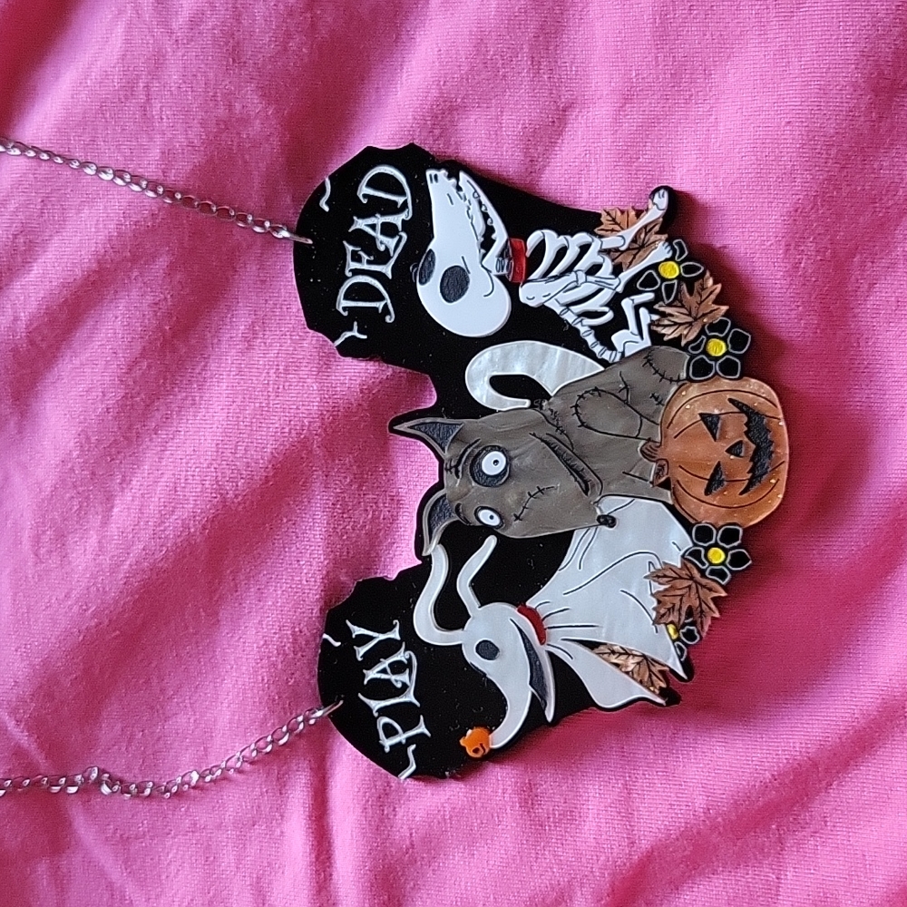 Tim Burton theme character  halloween necklace